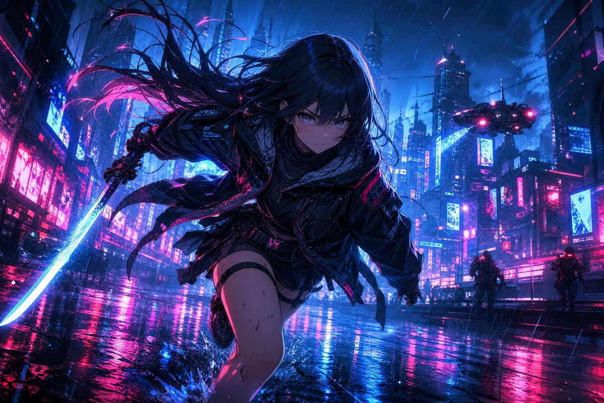 双飞-霓虹都市代码少女动漫剪辑